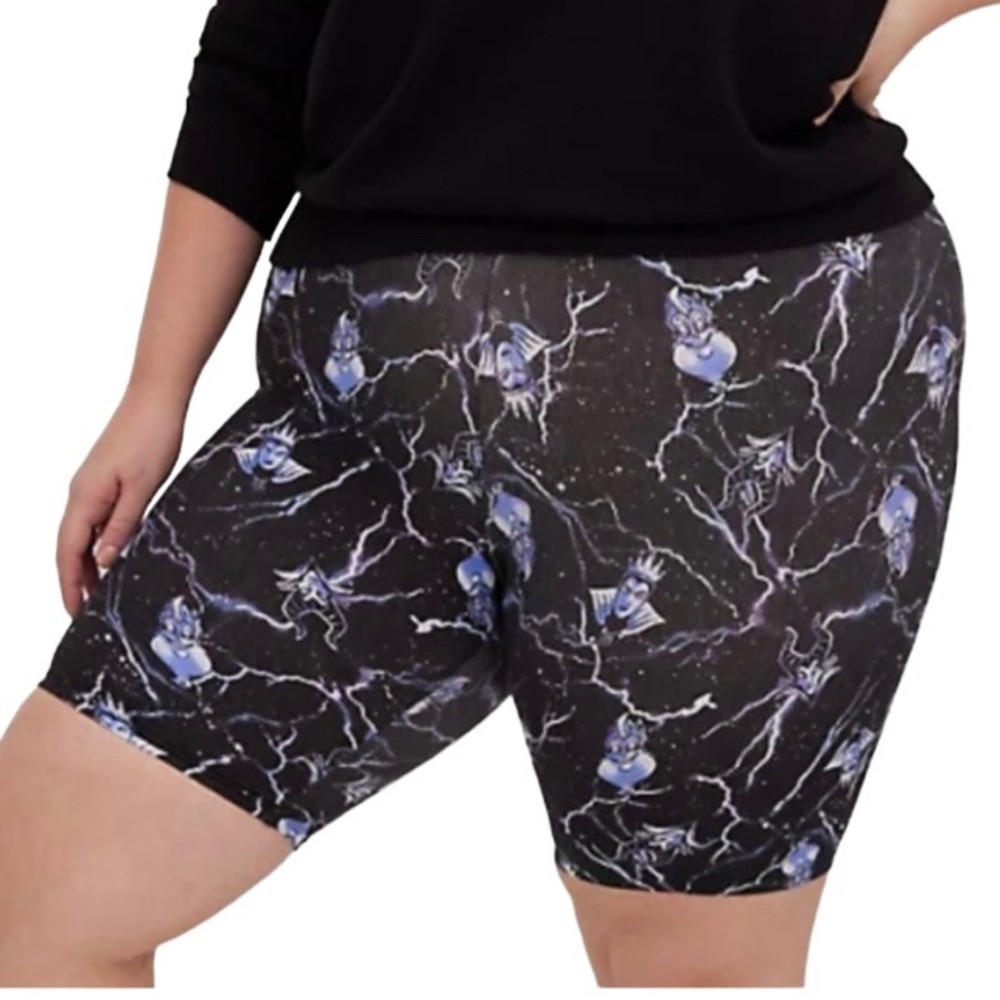 Torrid Women’s Disney Villains Lightning Bike Short Size 1X 2X 3X 4X